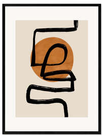 Framed art print Abstract line VI