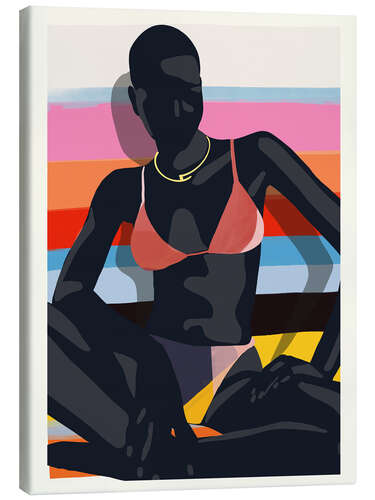 Tableau sur toile Tropical Girl V