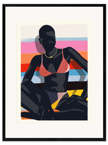 Stampa artistica con cornice Tropical Girl V