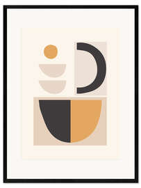 Kehystetty taidepainatus Minimal Abstract Shapes I