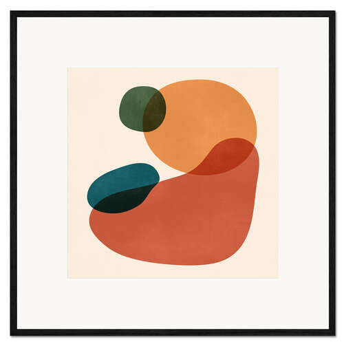 Gerahmter Kunstdruck Abstract Shapes