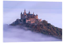 Acrylglasbild Burg Hohenzollern über den Wolken - Jan Christopher Becke