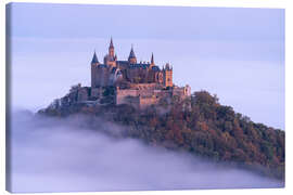Canvas print Hohenzollern Castle above the clouds, Germany - Jan Christopher Becke