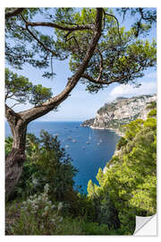 Sticker mural Coastal landscape on Capri