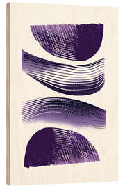 Holzbild Natürliches Lila