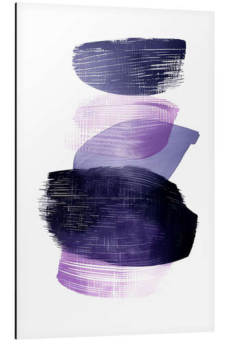 Aluminium print Abstract purple