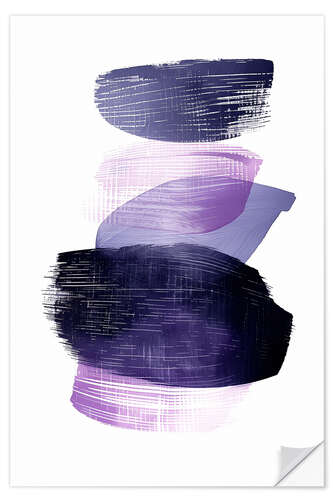 Muursticker Abstract purple