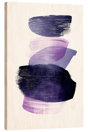 Tableau en bois Abstract purple