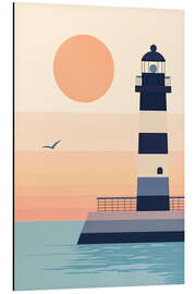 Obraz na aluminium Lighthouse at sunset - Peter Roder