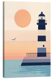 Obraz na płótnie Lighthouse at sunset