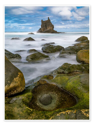 Poster Playa de Almaciga, Teneriffa