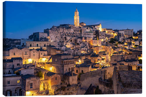 Lerretsbilde Matera by night