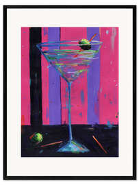 Impression artistique encadrée Martini