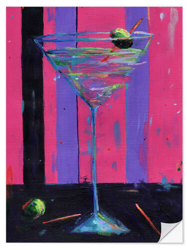 Muursticker Martini