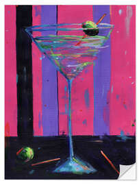 Muursticker Martini