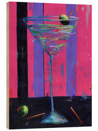 Wood print Martini