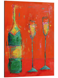 Aluminium print Champagne