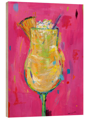 Holzbild Pina Colada