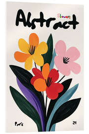 Acrylglasbild Abstract Flowers II