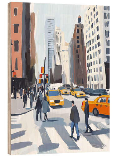 Tableau en bois Midday in New York