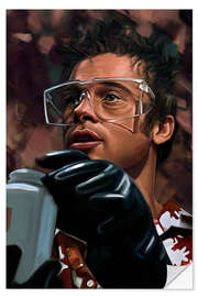 Wandsticker Tyler Durden, Brad Pitt