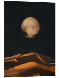 Akrylbilde A golden space glimpse - Frank Moth