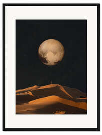 Gerahmter Kunstdruck A golden space glimpse