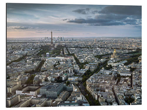 Alubild Paris Panorama mit EIffelturm und Sacre Coeur