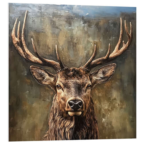 Foam board print Deer portrait