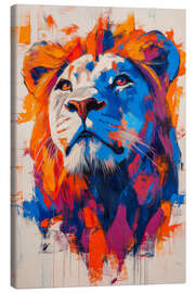 Lienzo Lion portrait abstract II