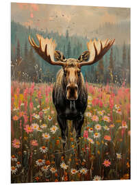 Foam board print Moose in Scandinavia