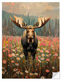 Autocolante decorativo Moose in Scandinavia