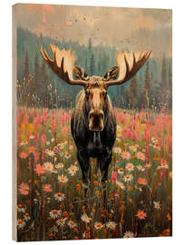 Trätavla Moose in Scandinavia