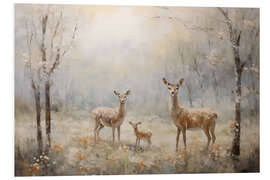 Hartschaumbild Kleines Rehkitz