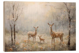 Trätavla Little Fawn