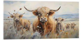 Akryylilasitaulu Highland herd - Arlington Prints