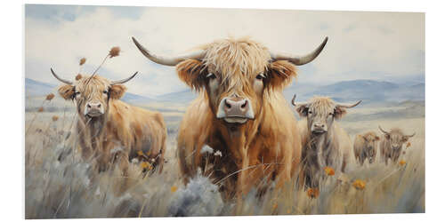 Cuadro de PVC Highland herd