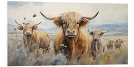 Cuadro de PVC Highland herd - Arlington Prints