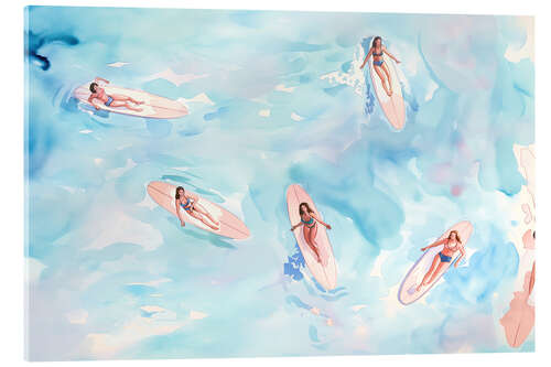 Acrylic print Surfer Girls