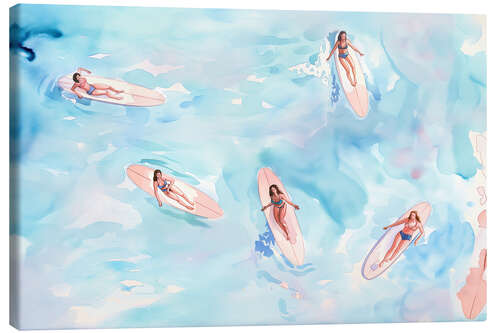 Canvas print Surfer Girls