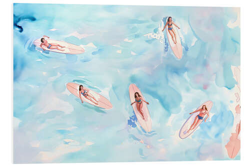 Foam board print Surfer Girls