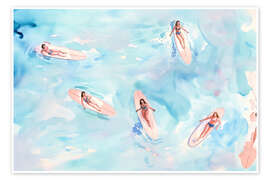 Wandbild Surfer Girls - Arlington Prints