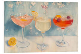 Obraz na aluminium Girly Cocktails - Arlington Prints