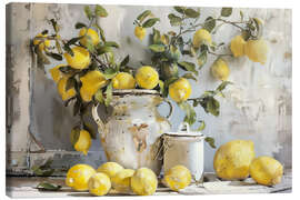 Lærredsbillede Still Life Lemons