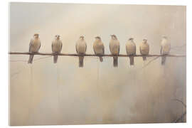 Acrylic print Neutral Doves