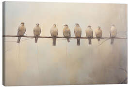 Canvas print Neutral Doves