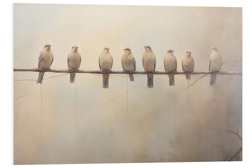 Cuadro de PVC Neutral Doves