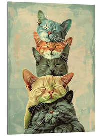 Quadro em alumínio Cat Stack - Arlington Prints