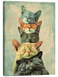 Canvas-taulu Cat Stack - Arlington Prints