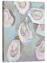 Stampa su tela Pastel Oysters - Arlington Prints